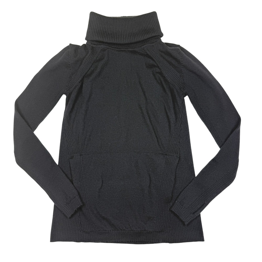 Lululemon Sweat And Savasana Sweater Turtleneck Black Womens‎ Size 4